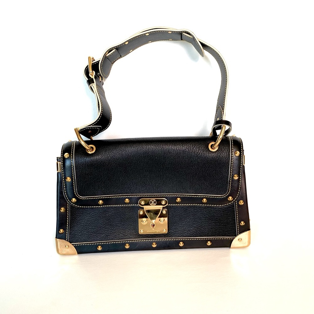 LOUIS VUITTON BLACK SUHALI LEATHER LE TALENTUEX BAG